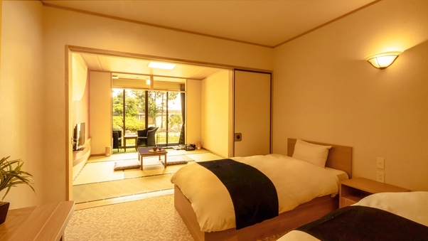 【禁煙】わんちゃん スタンダード和洋室 内風呂なし(庭側)